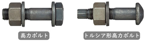 高力ボルトとトルシア形高力ボルト